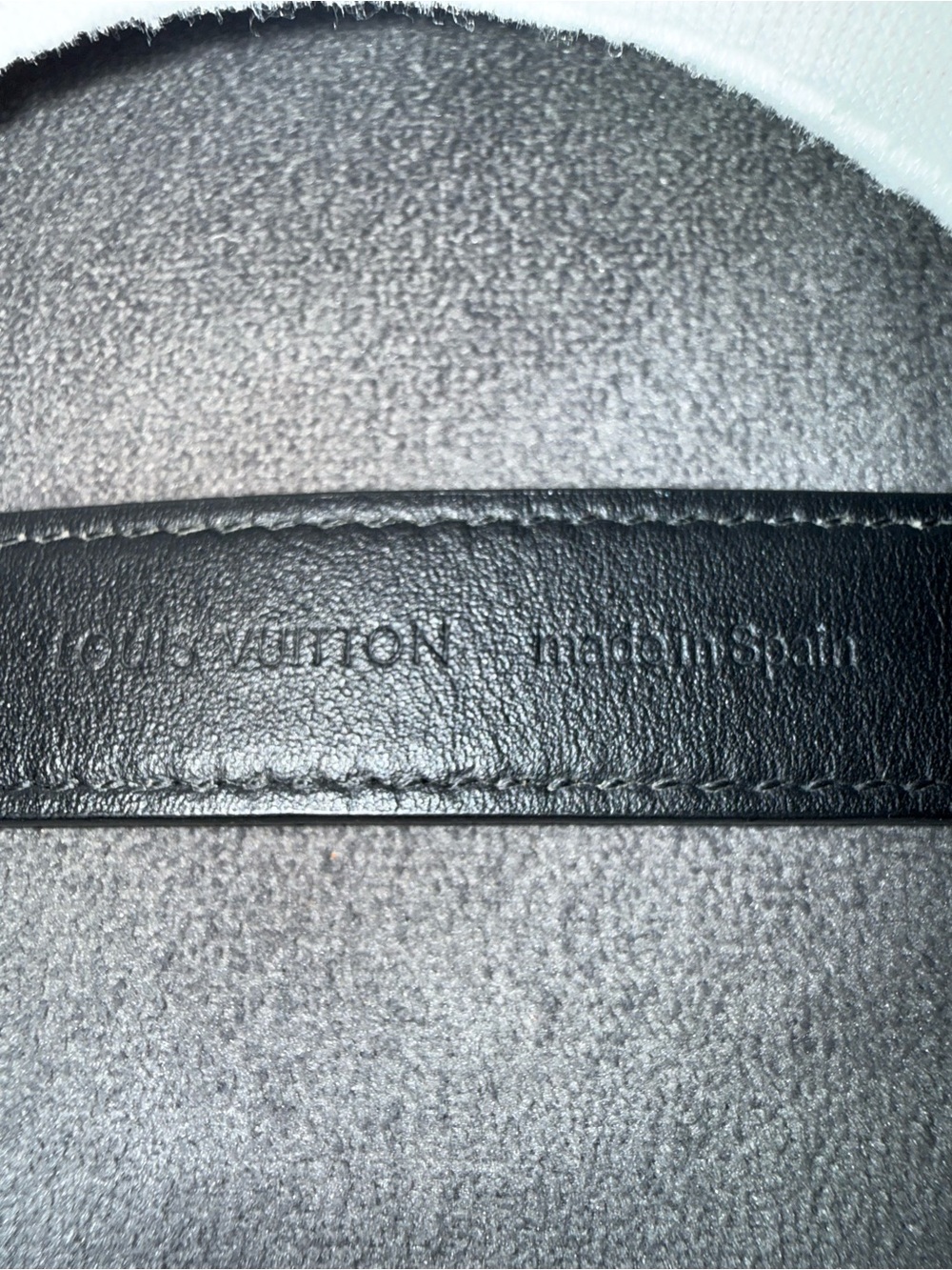 Louis Vuitton Black Leather Monogram Cuff Bracelet full inclusion - Picture 6 of 17